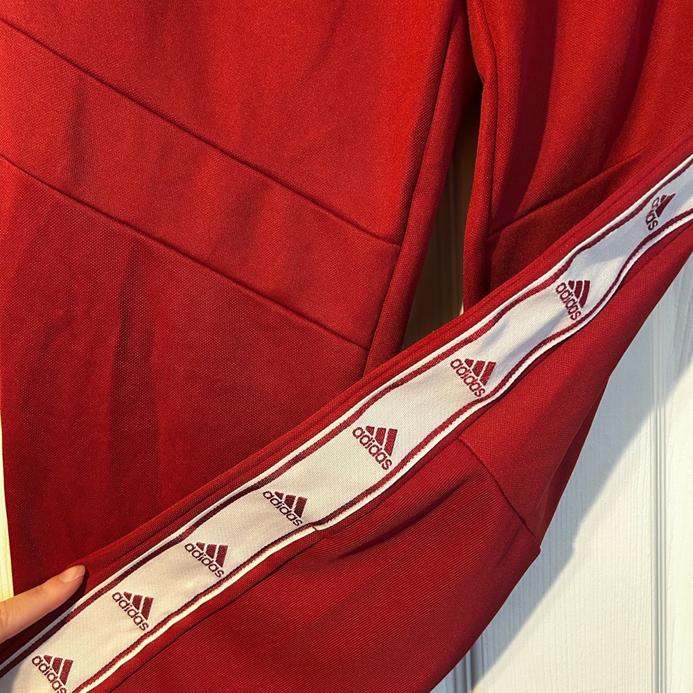 Adidas Bold Red Joggers - Picture 3 of 6